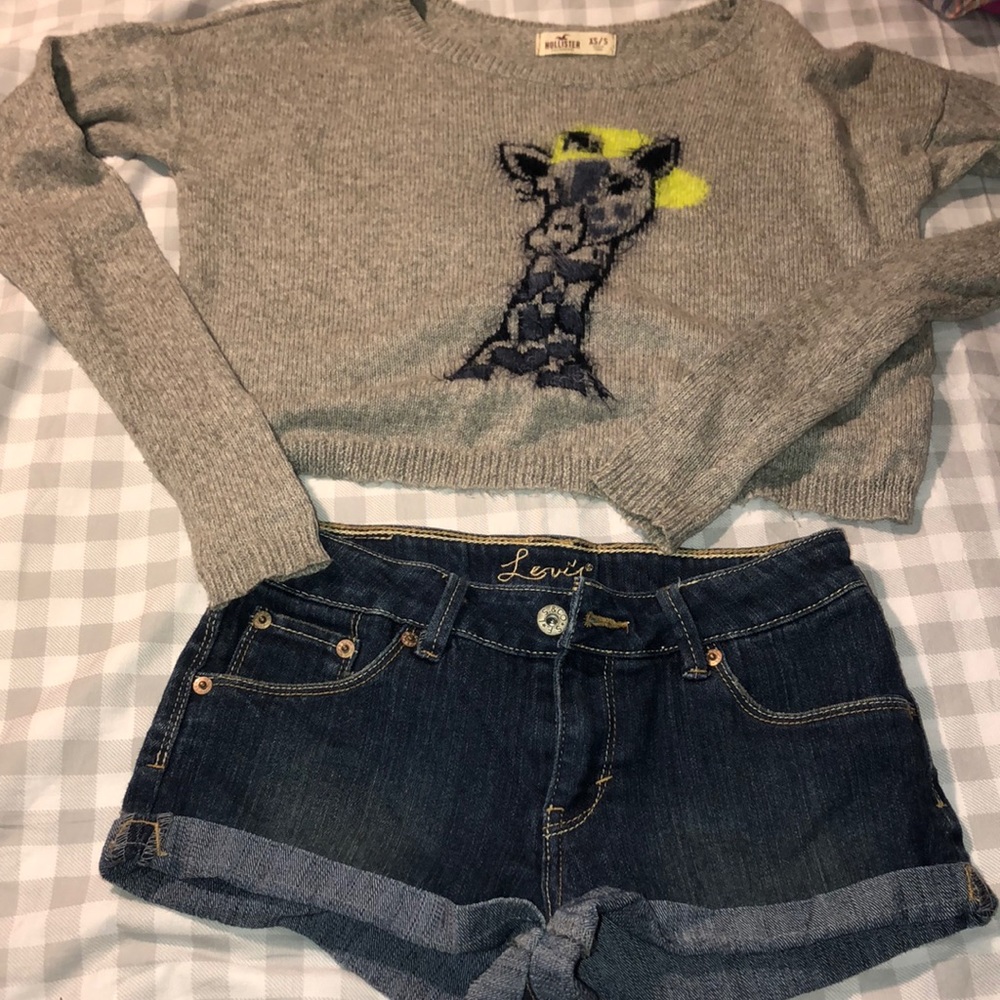 Levi Girls Jean Shorts